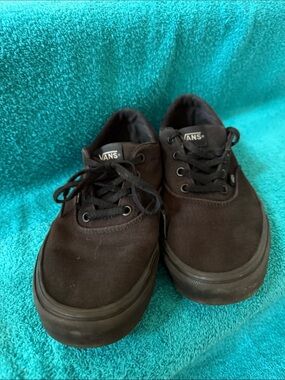 Vans Black Canvas Low-Top Sneakers - Men's